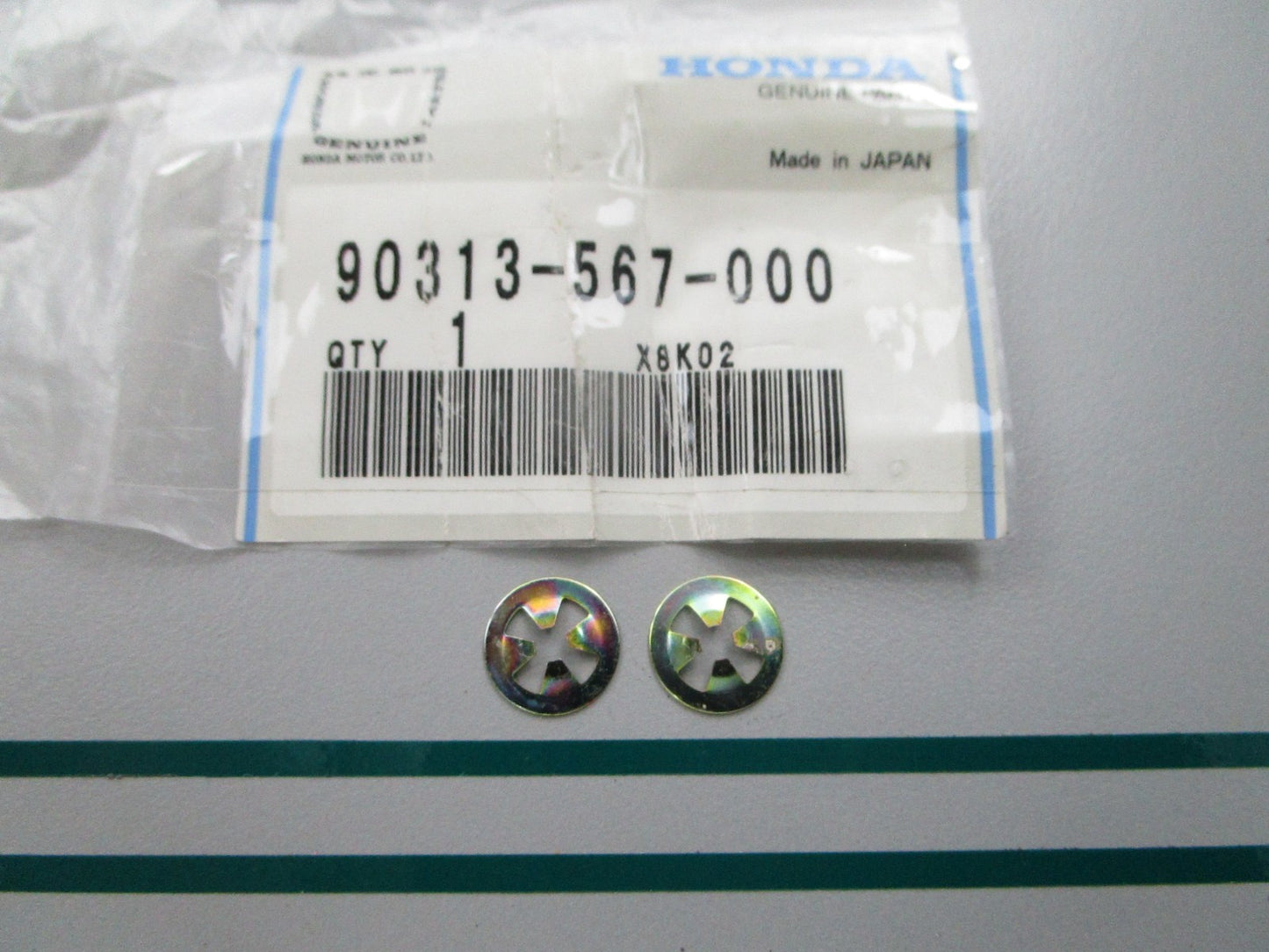NEW OEM (LOT OF 2) 90313-567-000 Honda 3mm Speed Nut 0810