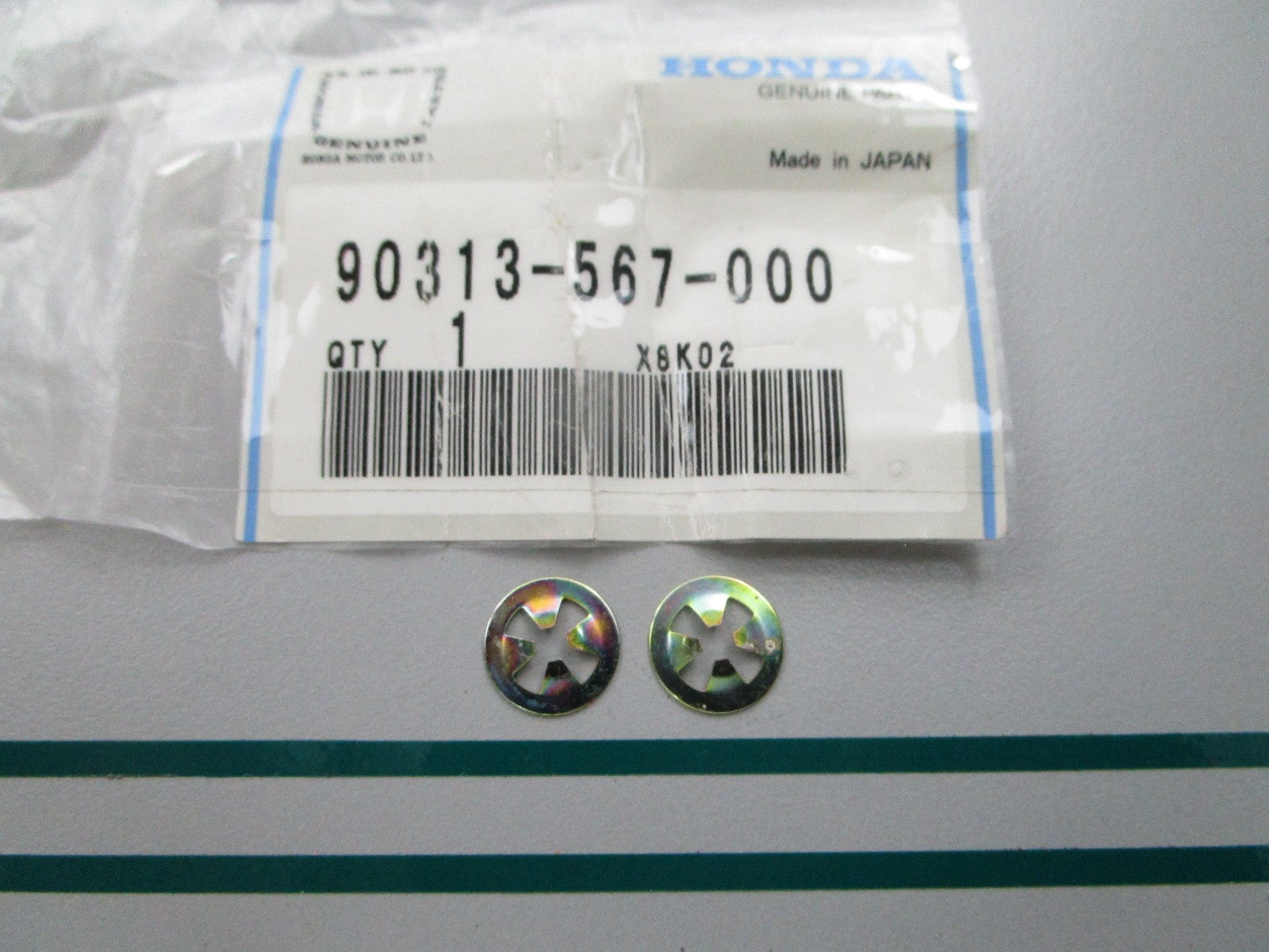 NEW OEM (LOT OF 2) 90313-567-000 Honda 3mm Speed Nut 0810