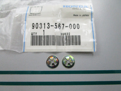 NEW OEM (LOT OF 2) 90313-567-000 Honda 3mm Speed Nut 0810