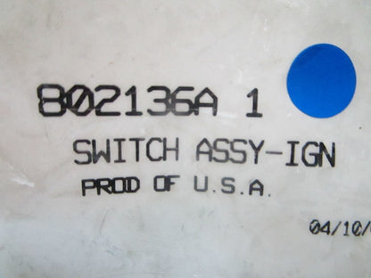 *NEW OEM* 0810 Mercury Quicksilver Ignition Switch Assembly 802136A 1