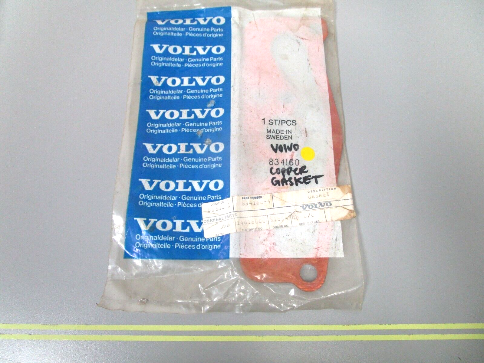 *NEW OEM* 0750 Volvo Penta COPPER GASKET 834160