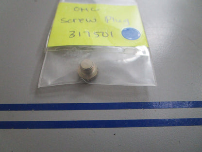 *NEW OEM* 0720 OMC Johnson Evinrude Screw Plug 317501 0317501