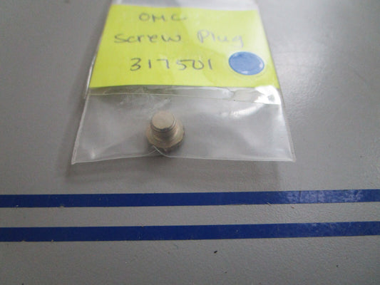 *NEW OEM* 0720 OMC Johnson Evinrude Screw Plug 317501 0317501