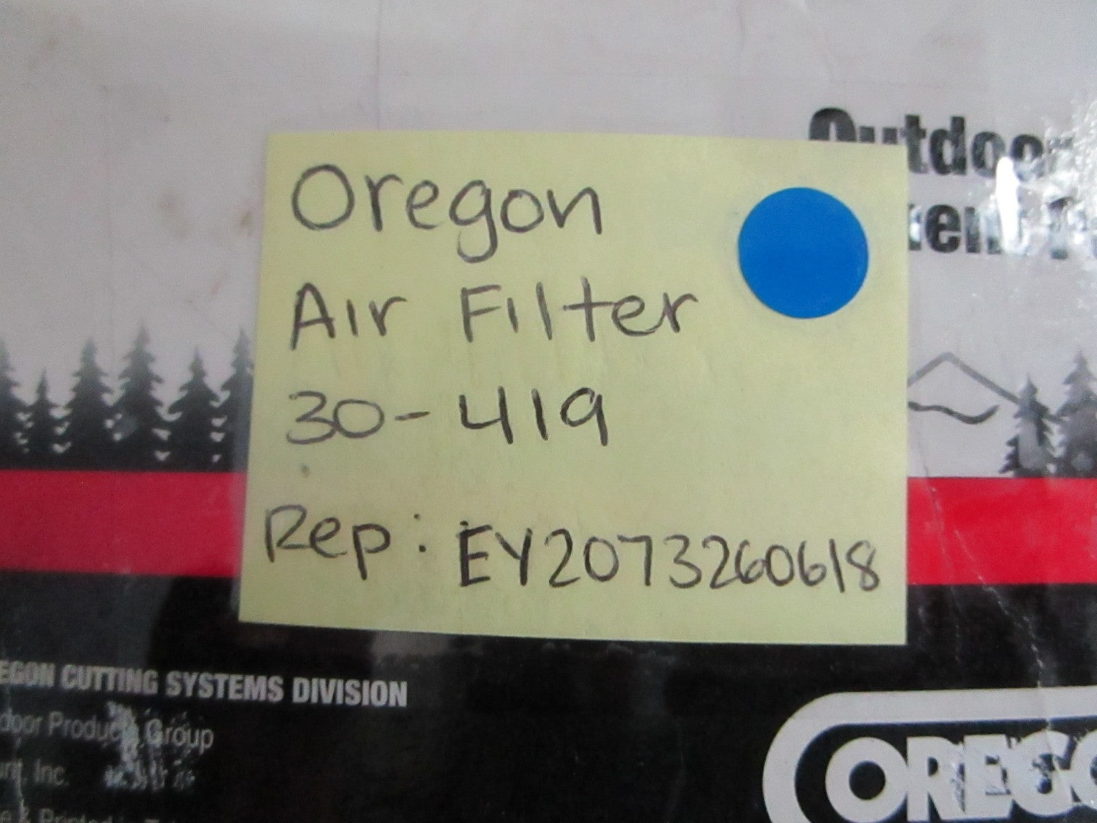 NEW 30-410 Oregon Air Filter Replaces: EY2073260618 0820