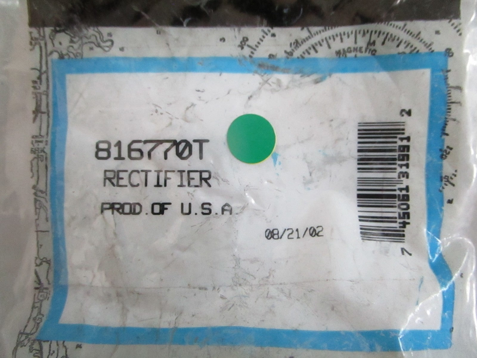 NEW OEM 816770T Mercury Quicksilver Rectifier 0820