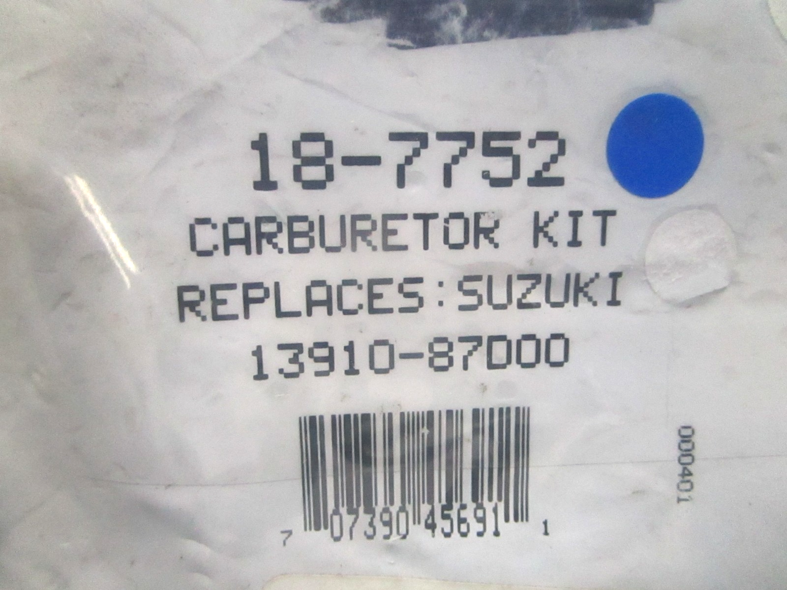 *NEW* 0810 Sierra Carburetor Kit 18-7752 Replaces: Suzuki 13910-87D00