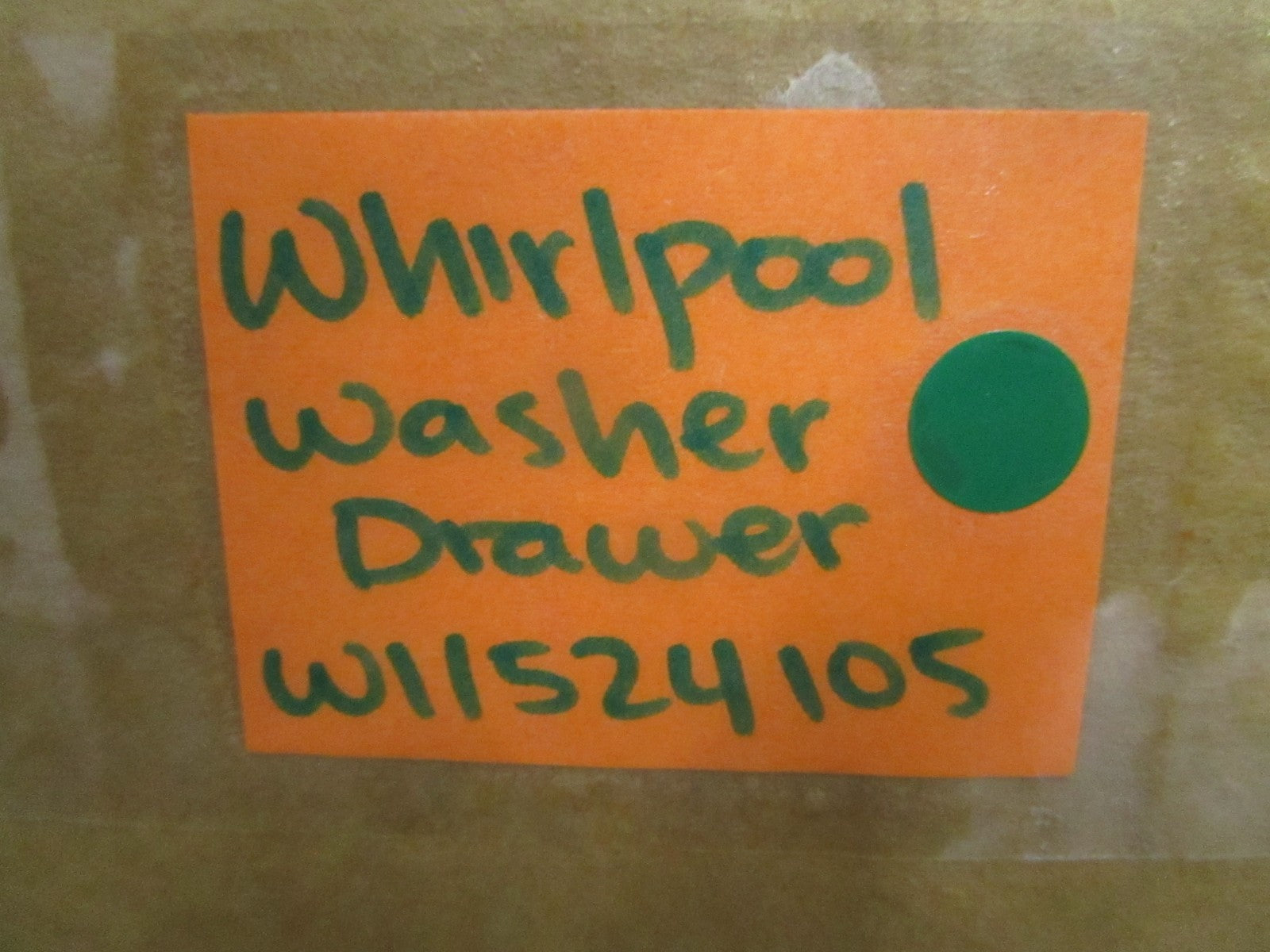 Whirlpool NEW OEM Washer Drawer W11524105 NOS Genuine Factory Part 0820