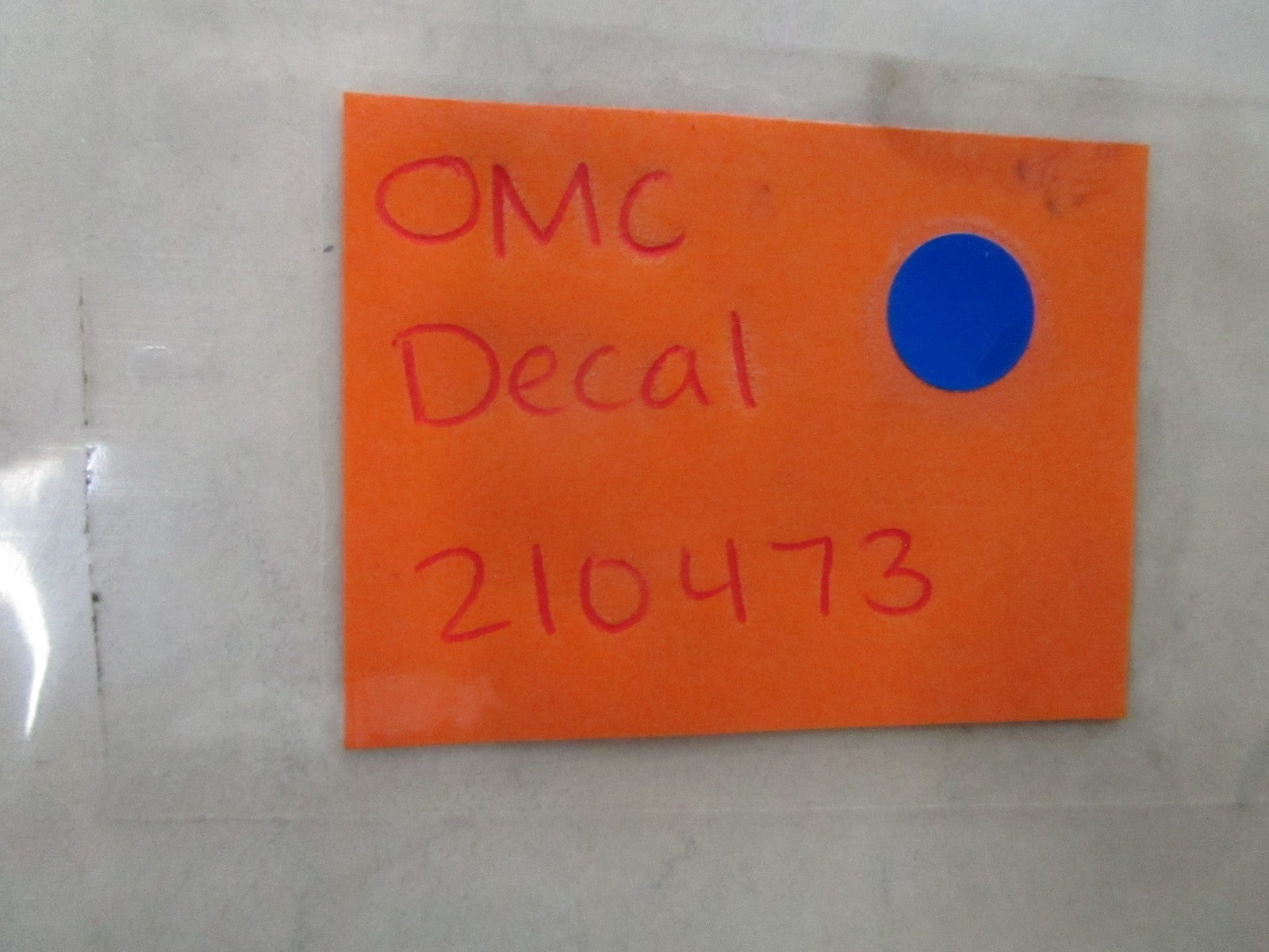 *NEW OEM* 0810 OMC Johnson Evinrude Decal 210473 0210473