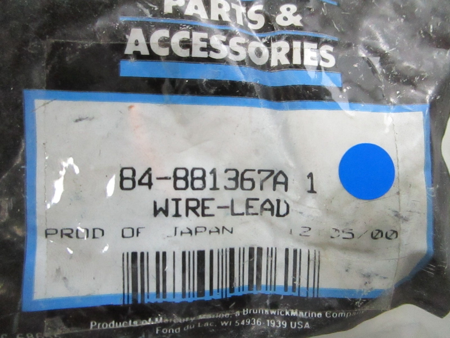 *NEW OEM* 0810 Mercury Quicksilver Lead Wire 84-881367A 1