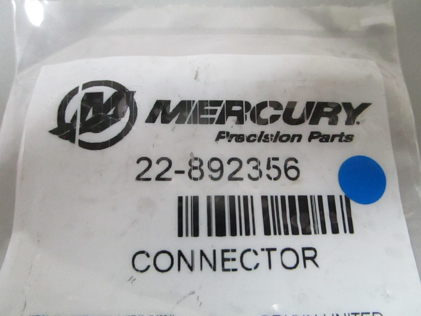 *NEW OEM* 0810 Mercury Quicksilver Connector 22-892356