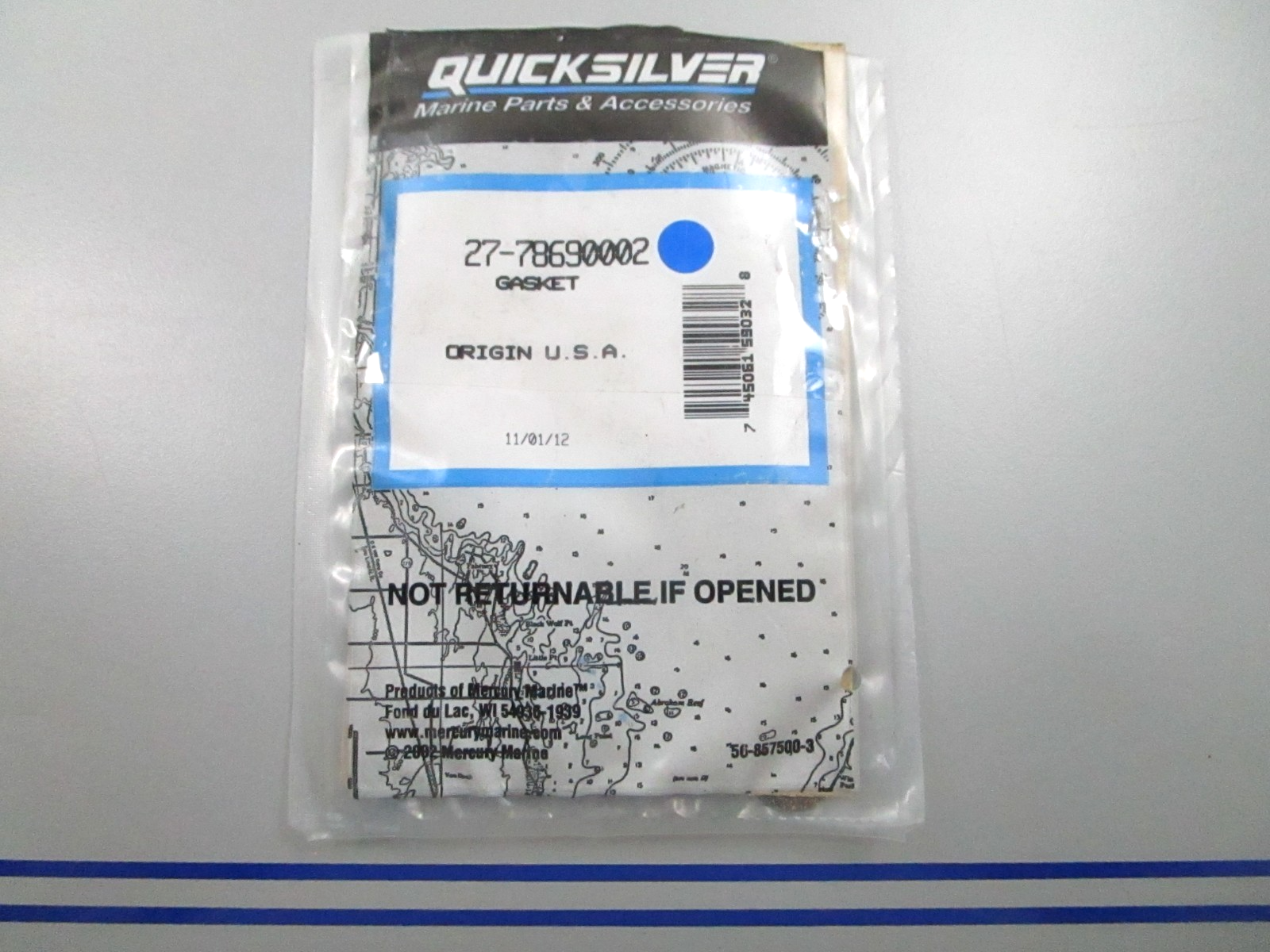 *NEW OEM* 0810 Mercury Quicksilver Gasket 27-78690002