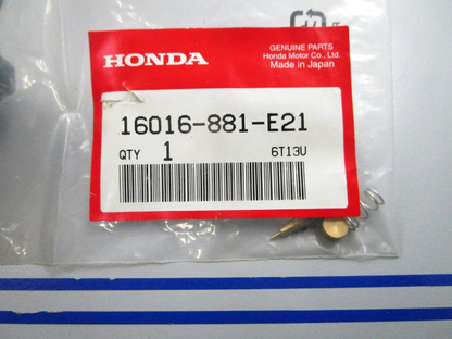 NEW OEM Honda 16016-881-E21 Screw Set 0810