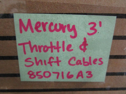*NEW OEM* 0820 Mercury Quicksilver 3' Throttle & Shift Control Cable 850716A3