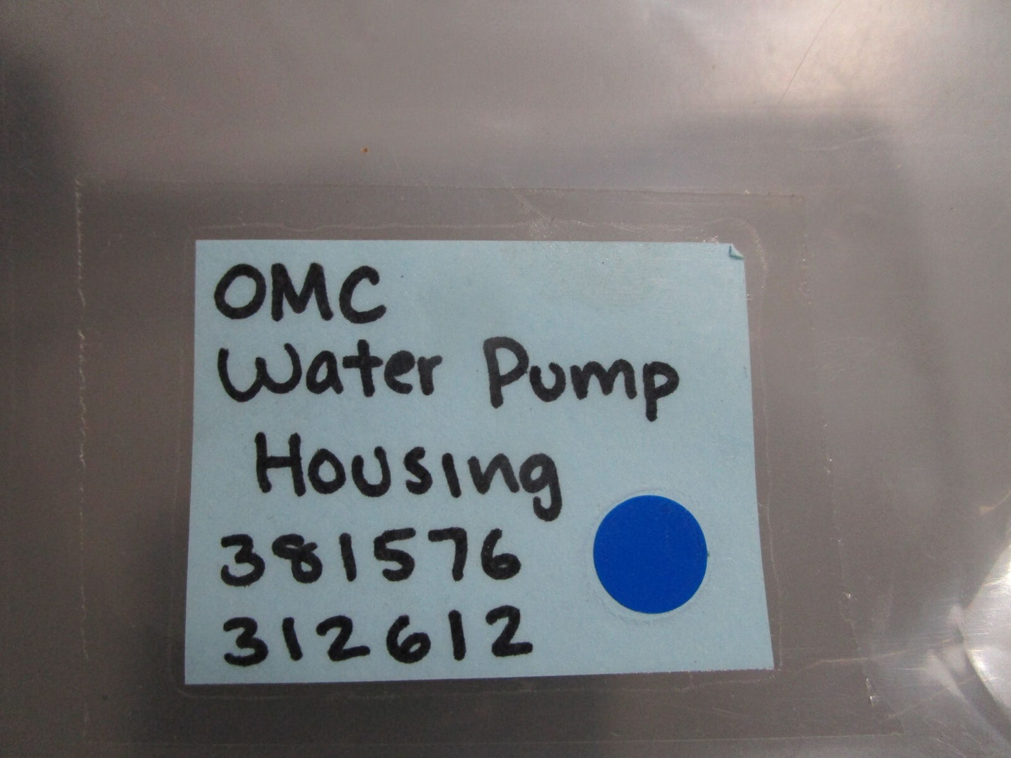 *NEW OEM* 0770 OMC Johnson Evinrude Water Pump Housing 381576 312612