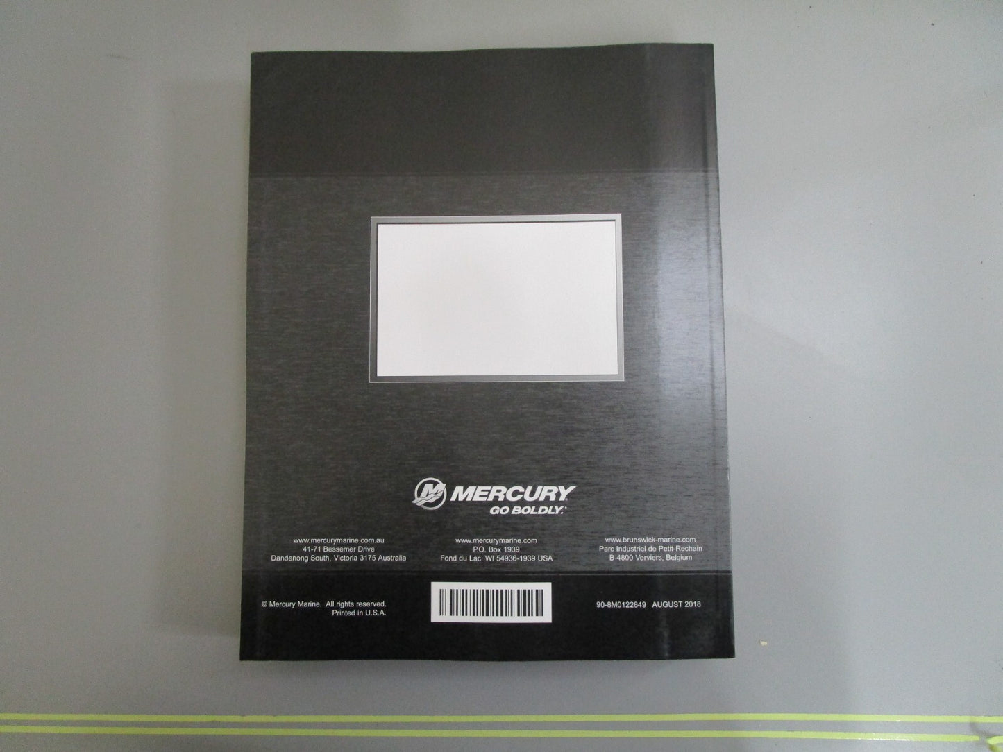 *NEW OEM* 0820 Mercury Quicksilver 3.0L OptiMax XS Service Manual 90-8M0122849