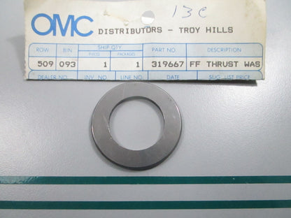 NEW OEM 319667 0319667 OMC Johnson Evinrude Thrust Washer 0810