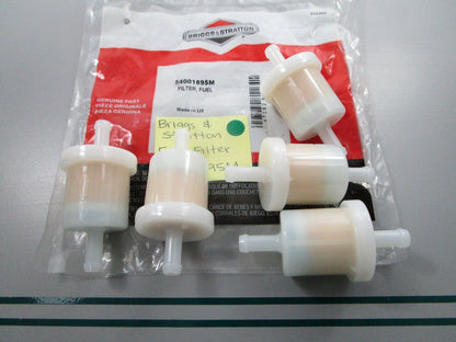 NEW OEM (LOT OF 5) 84001895M Briggs & Stratton Fuel Filter 0810