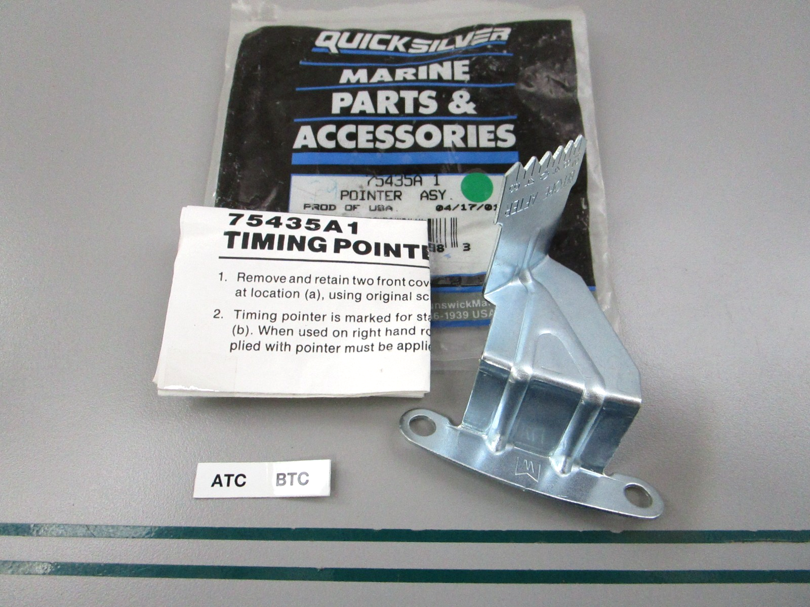 NEW OEM 75435A 1 Mercury Quicksilver Pointer Assembly 0810