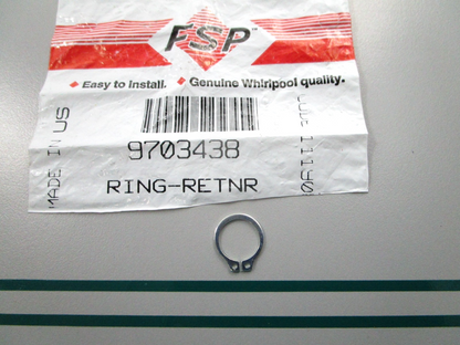 NEW OEM 9703438 Whirlpool Retainer Ring 0810