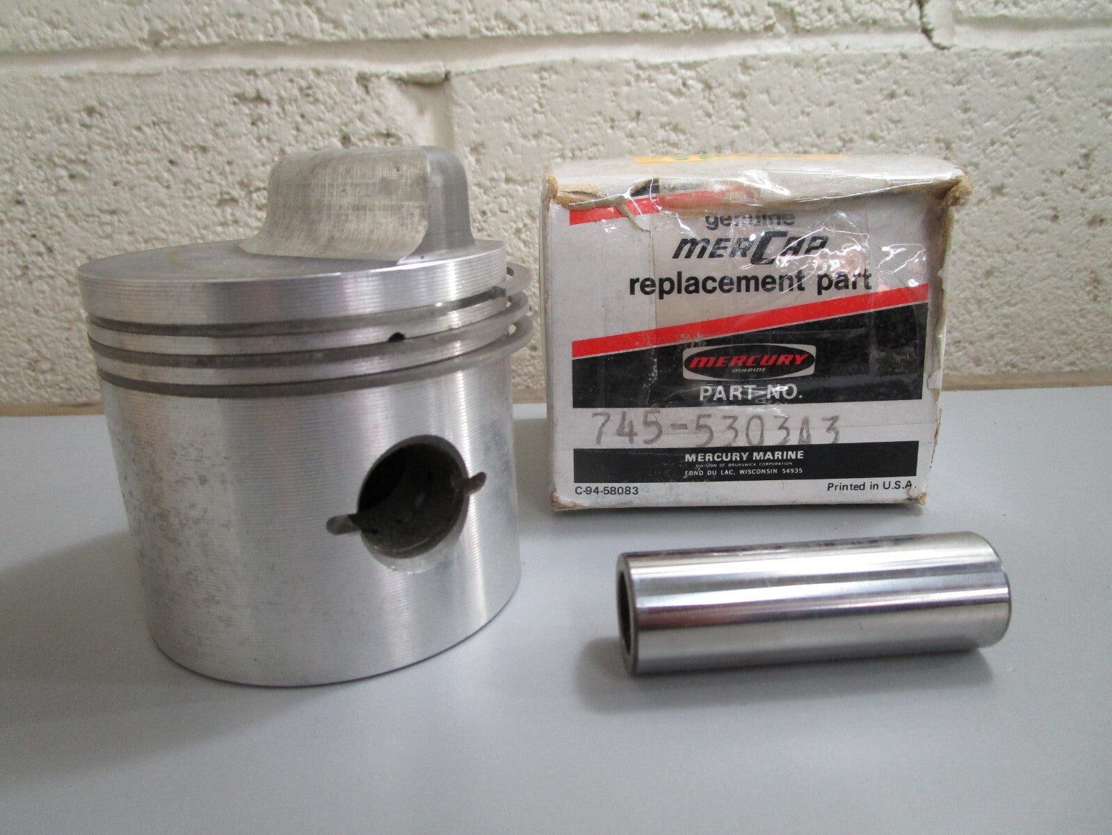 *NEW OEM* 0820 Mercury Quicksilver Piston Assy 745-5303A3