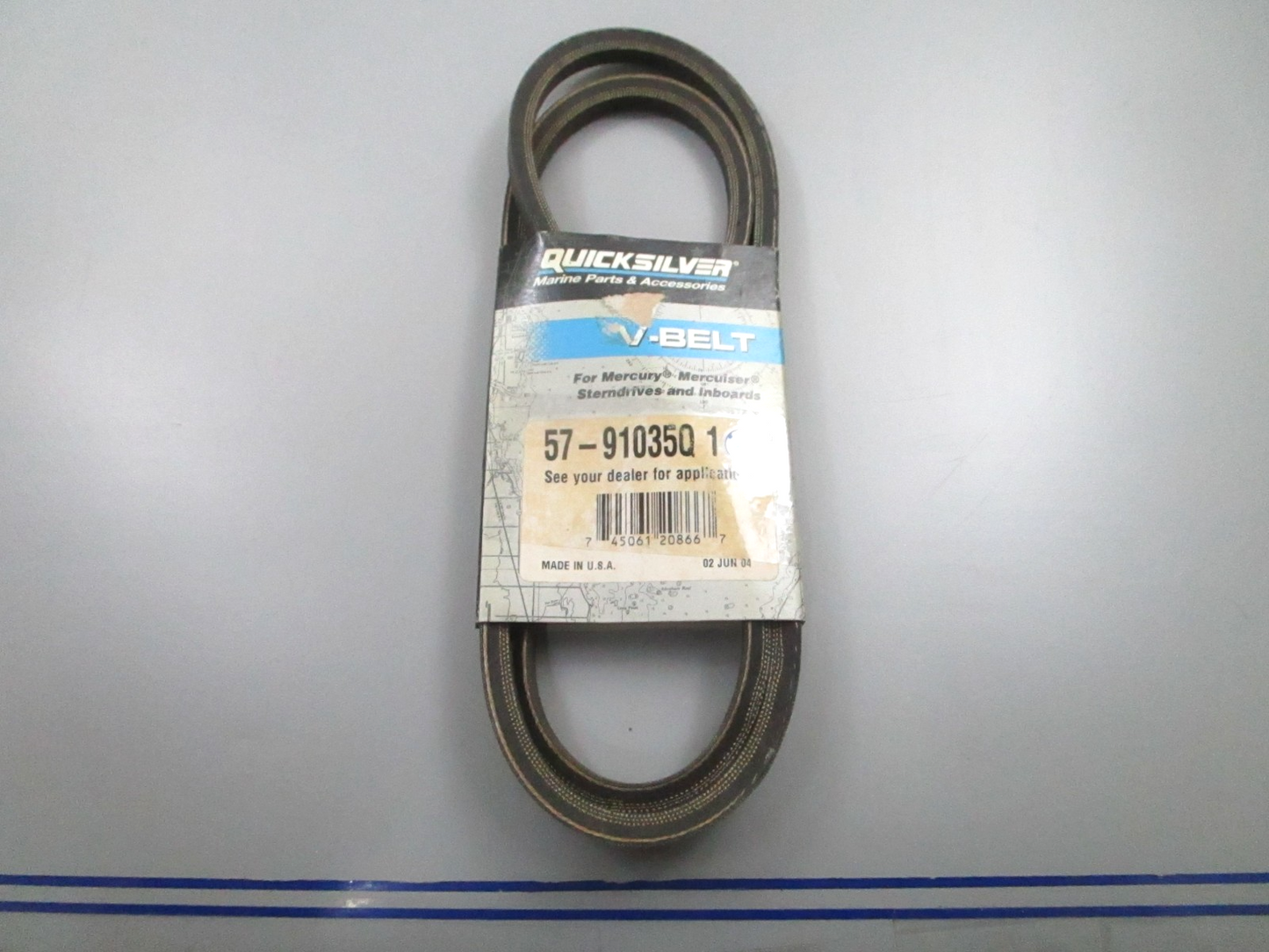 *NEW OEM* 0810 Mercury Quicksilver V-Belt 57-91035Q 1