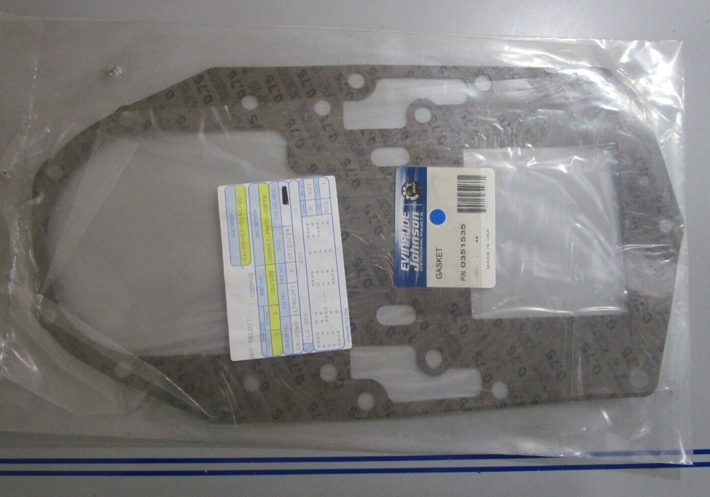 *NEW OEM* 0720 OMC Johnson Evinrude Gasket 351535 0351535