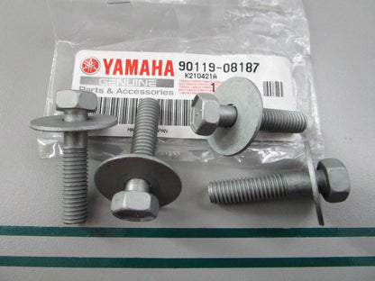 NEW OEM (LOT OF 4) 90119-08187-00 Yamaha Bolt w/ Washer 0810