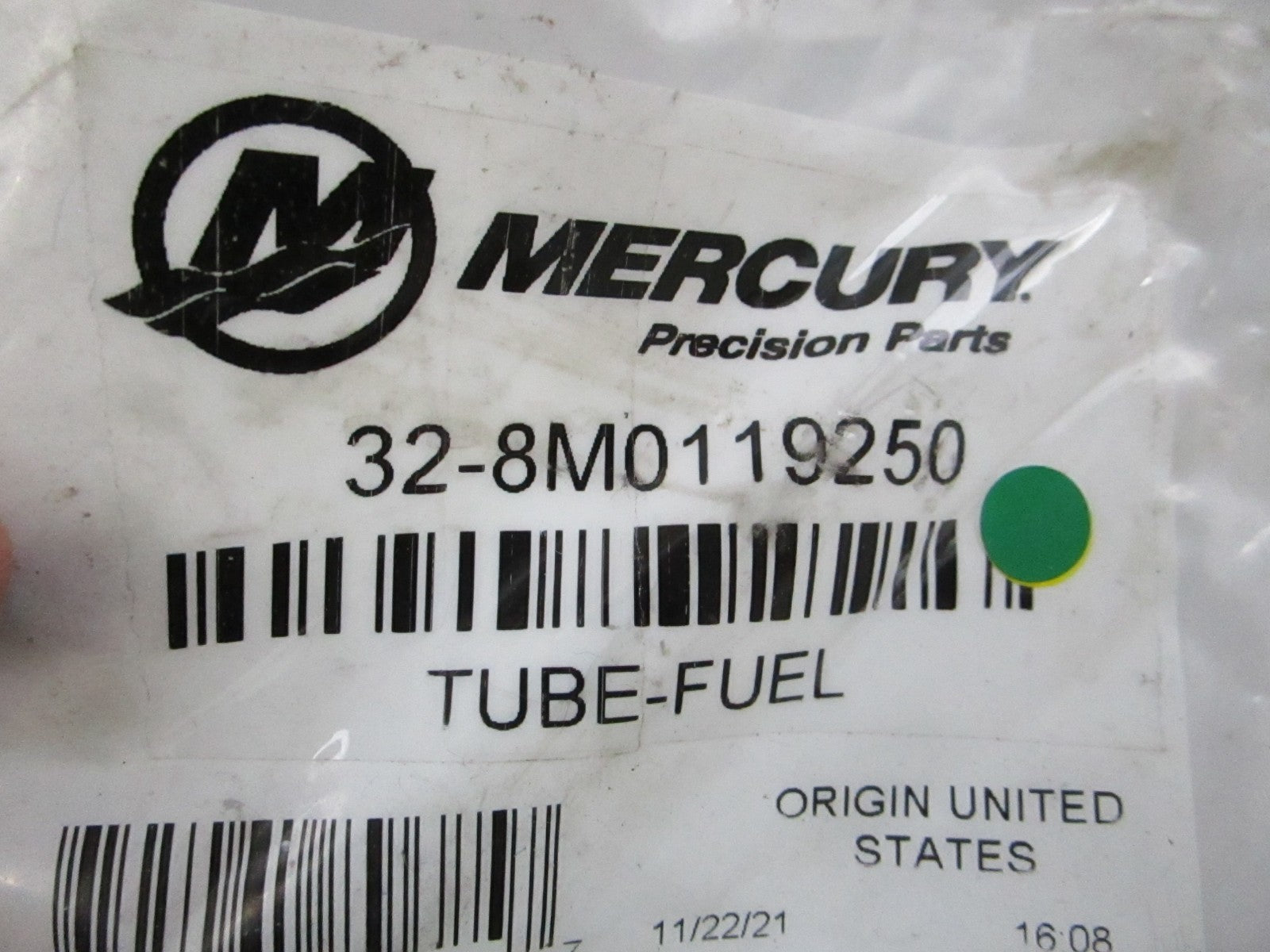 NEW OEM 32-8M0119250 Mercury Quicksilver Fuel Tube 0810