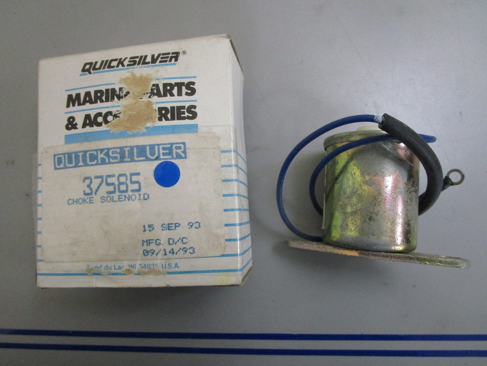 *NEW OEM* 0820 Mercury Quicksilver Choke Solenoid 37585