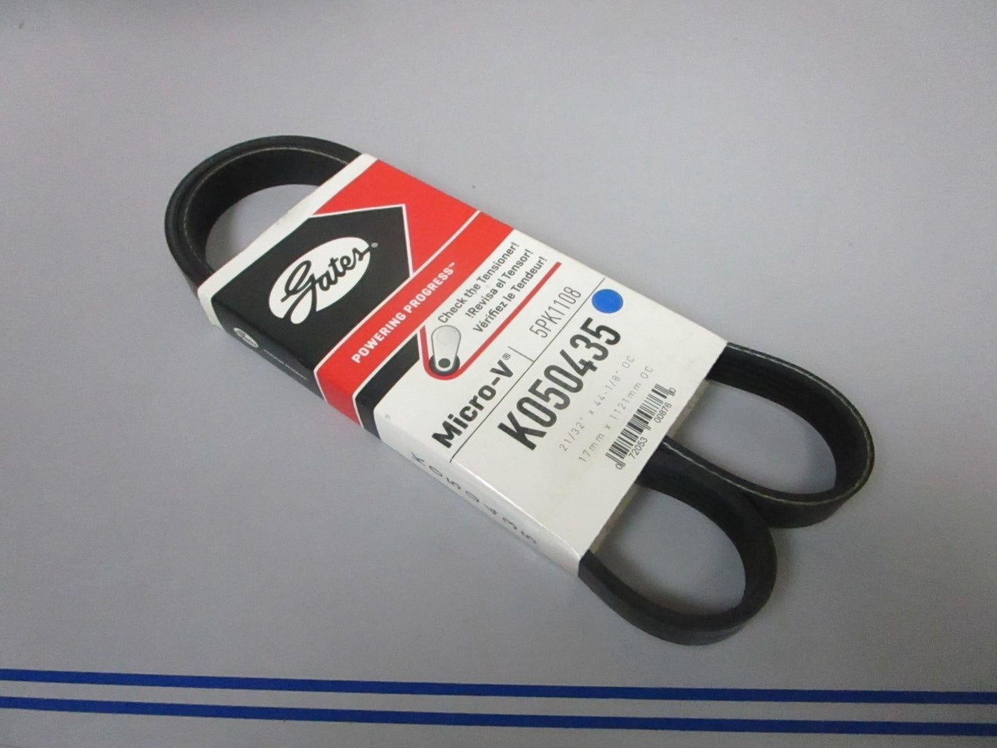 NEW K050435 Gates Micro-V 21/32" x 44 ⅛" Serpentine Belt 0720