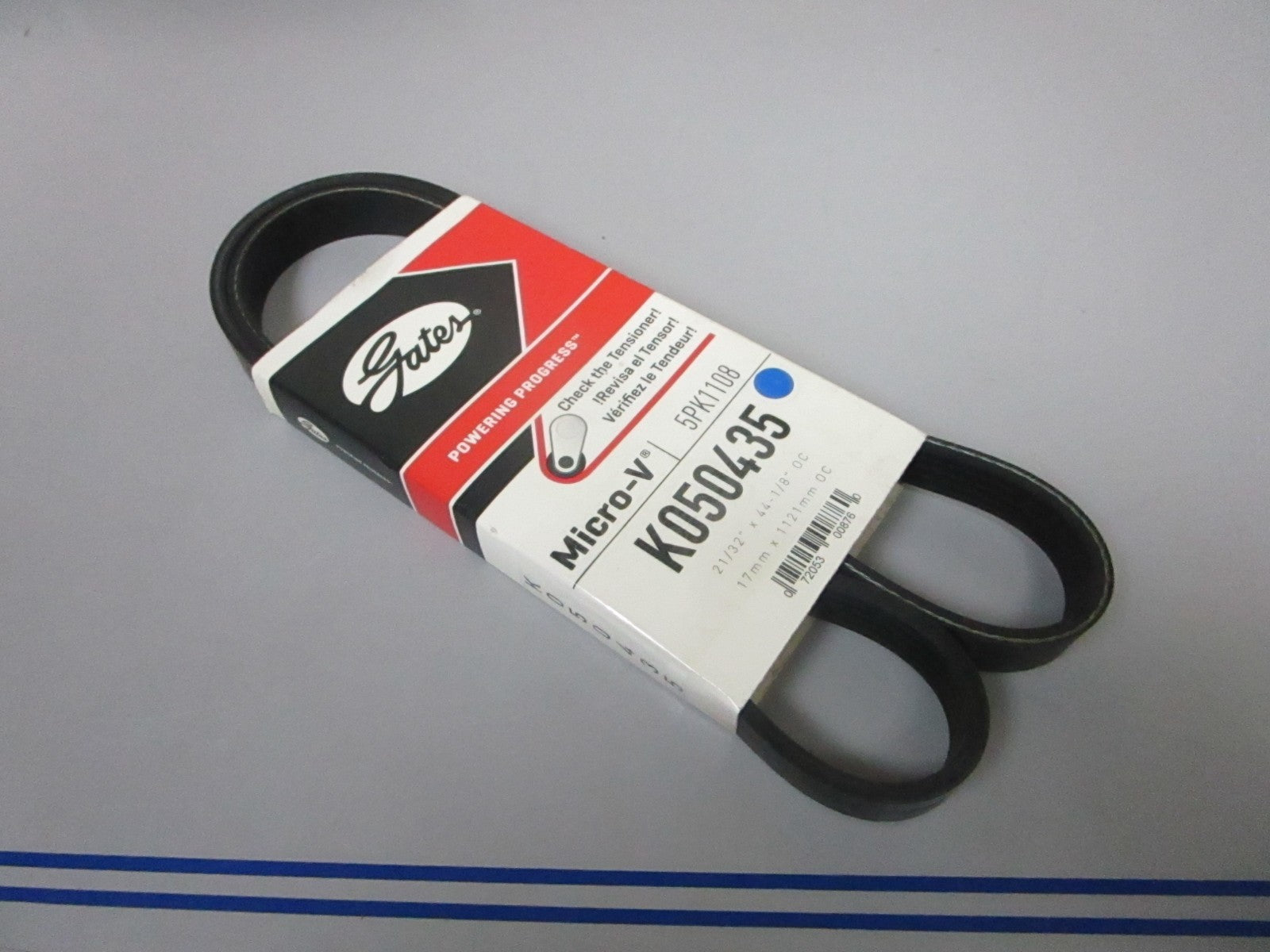 NEW K050435 Gates Micro-V 21/32" x 44 ⅛" Serpentine Belt 0720