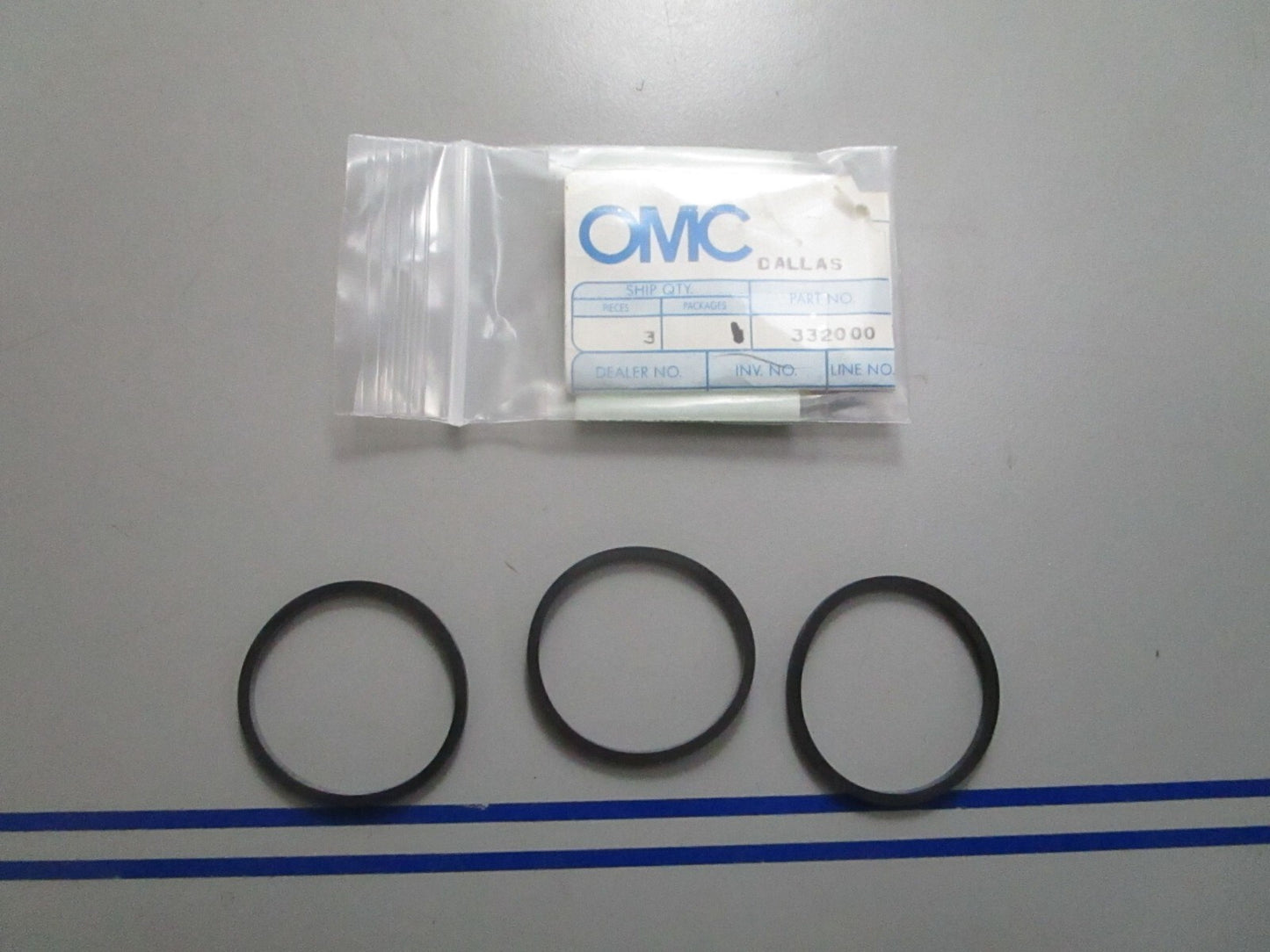 *NEW OEM* (LOT OF 3) 0770 OMC Johnson Evinrude Seal Ring 332000 0332000