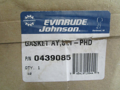 *NEW OEM* 0820 OMC Johnson Evinrude Powerhead Gasket Set 439085 0439085