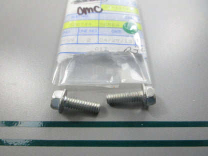 NEW OEM (LOT OF 2) 328744 0328744 OMC Johnson Evinrude Screw 0810