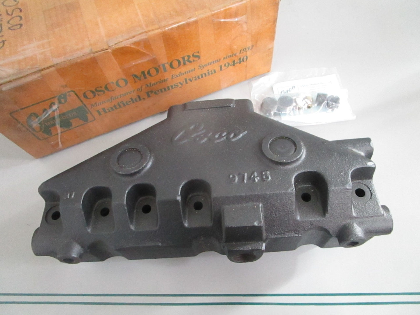 NEW 9745 Osco Exhaust Manifold For MerCruiser 3.8 4.3 99746A8, 99746A17, 99746A3