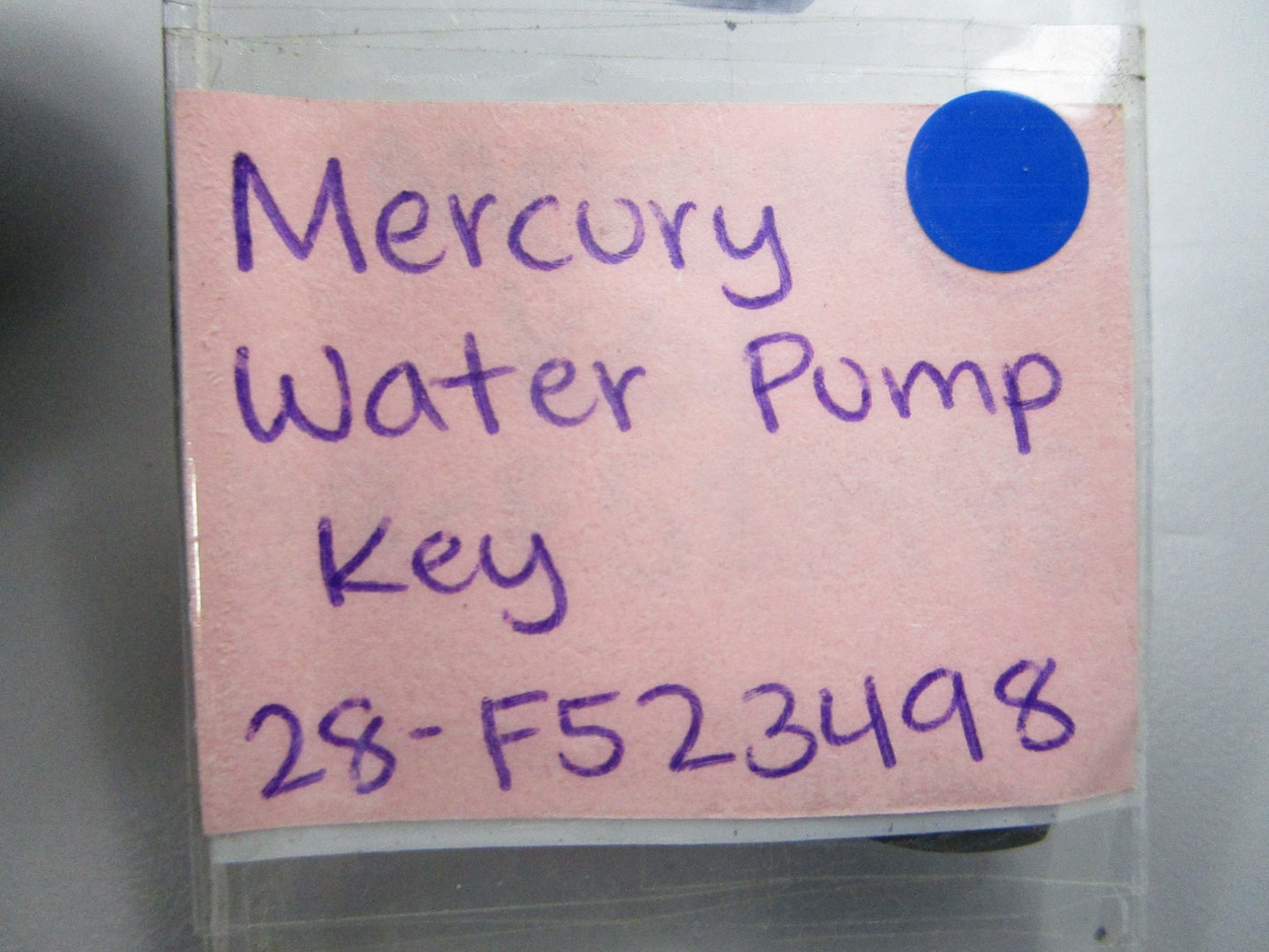 *NEW OEM* 0810 Mercury Quicksilver Water Pump Key 28-F523498