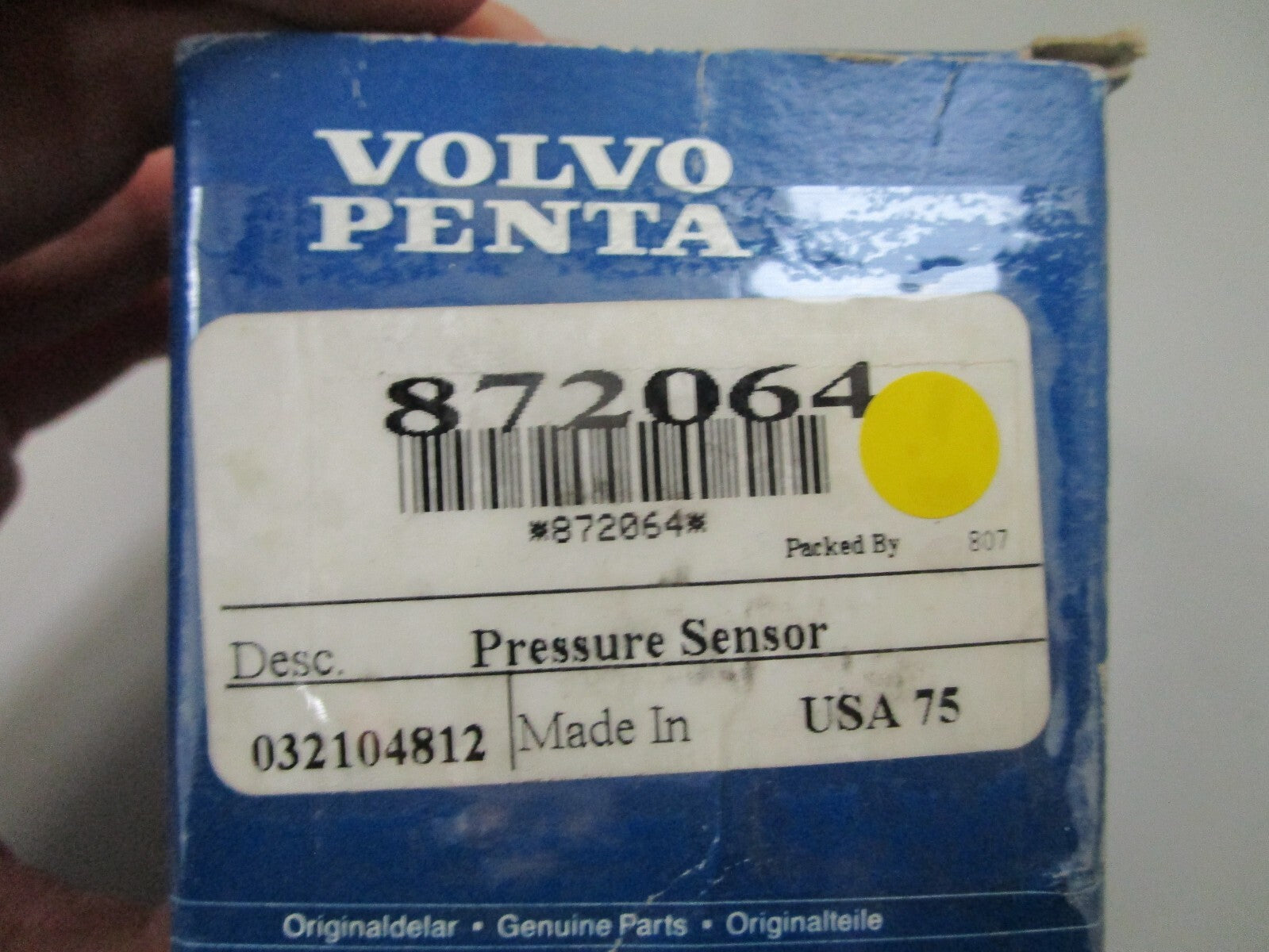 *NEW OEM* 0810 Volvo Penta Pressure Sensor 872064