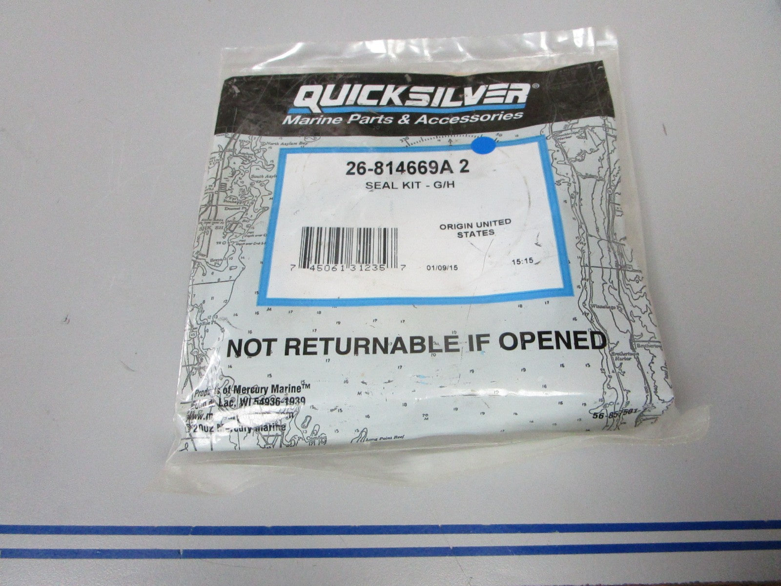 *NEW OEM* 0820 Mercury Quicksilver Gear Housing Seal Kit 26-814669A2