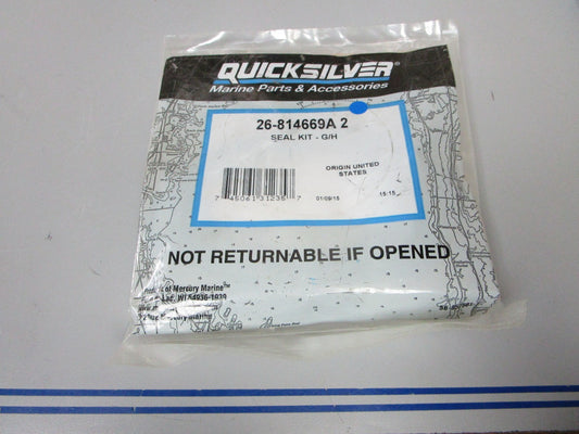 *NEW OEM* 0820 Mercury Quicksilver Gear Housing Seal Kit 26-814669A2