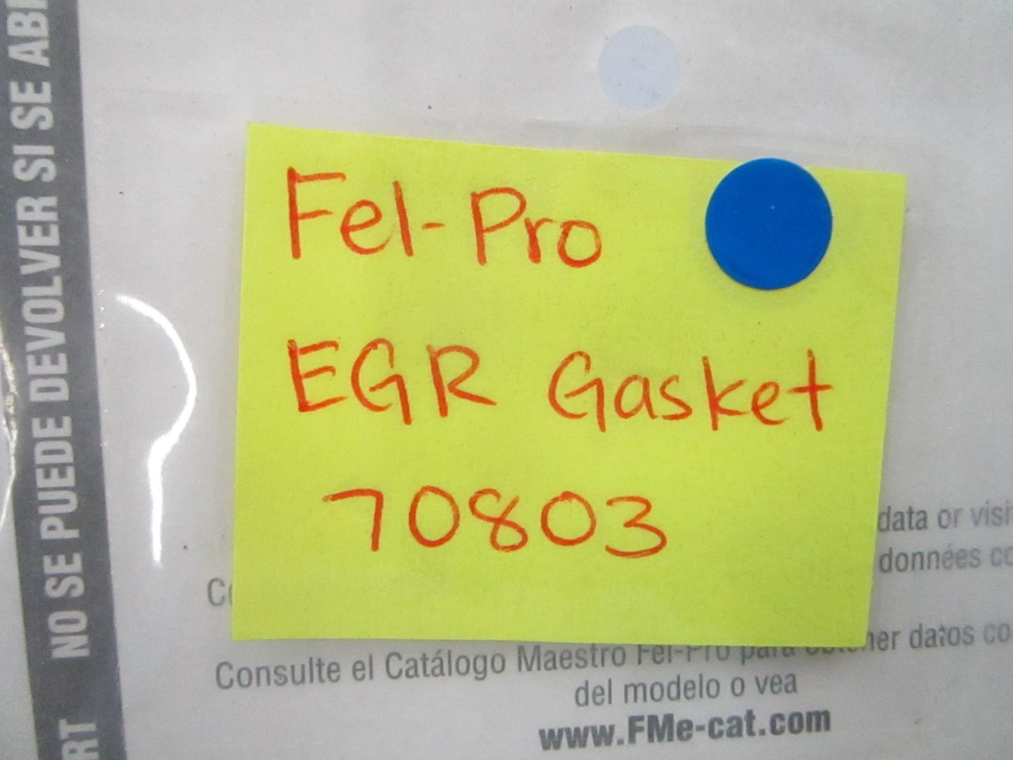 *NEW* 0810 Fel-Pro EGR Gasket 70803
