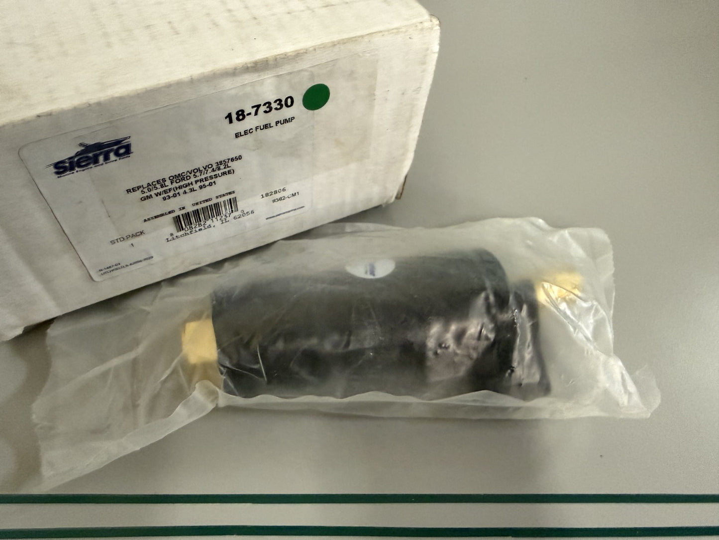 NEW 18-7330 Sierra Electric Fuel Pump Rep: 3857650 Volvo 0820