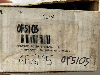 *NEW OEM* 0720 Generac 1 Phase 120-240V Interface 0F5105