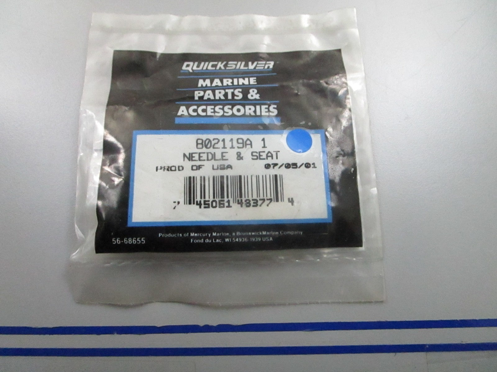 *NEW OEM* 0810 Mercury Quicksilver Needle & Seat 802119A 1