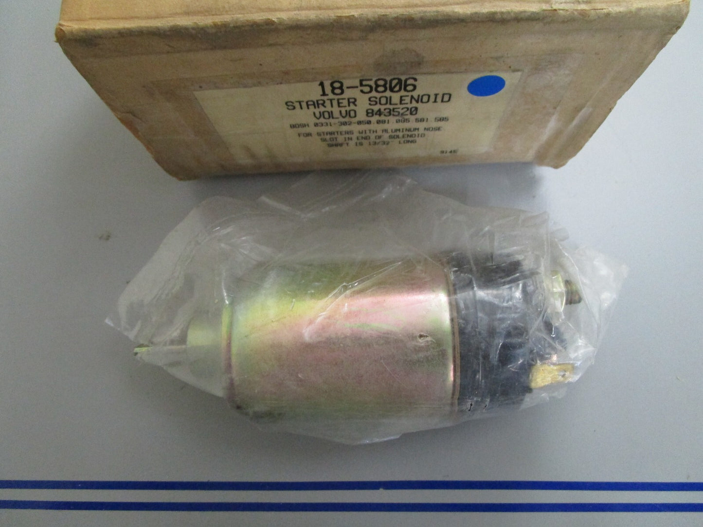 *NEW* 0820 Sierra Starter Solenoid 18-5806 Replaces: Volvo 843520