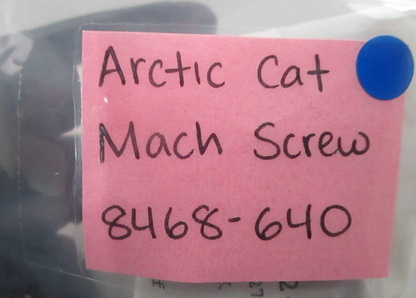 *NEW OEM* (LOT OF 7) 0810 Arctic Cat Mach Screw 8468-640
