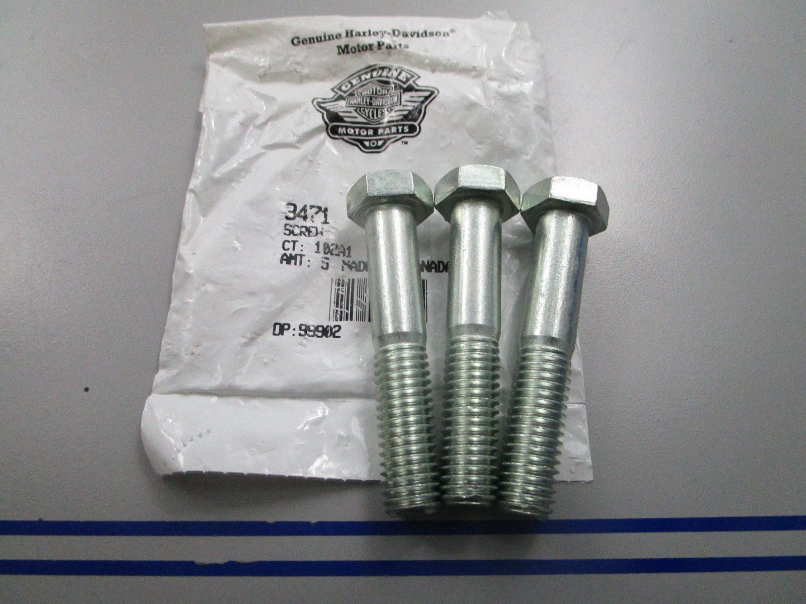 *NEW OEM* (LOT OF 3) 0810 Harley Davidson Screw 3471