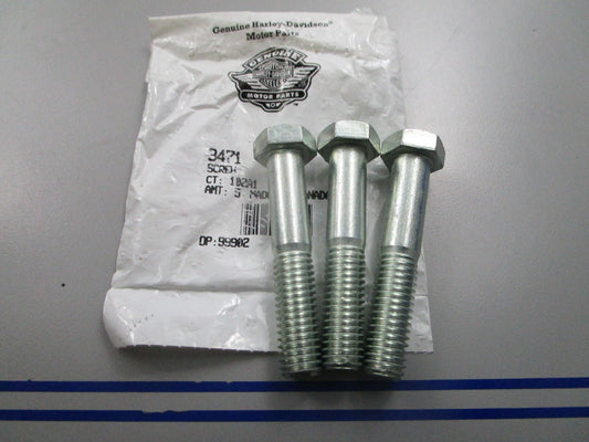 *NEW OEM* (LOT OF 3) 0810 Harley Davidson Screw 3471