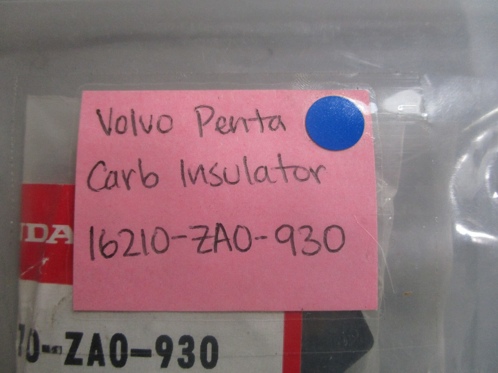 *NEW OEM* 0810 Volvo Penta Carburetor Insulator 16210-ZA0-930