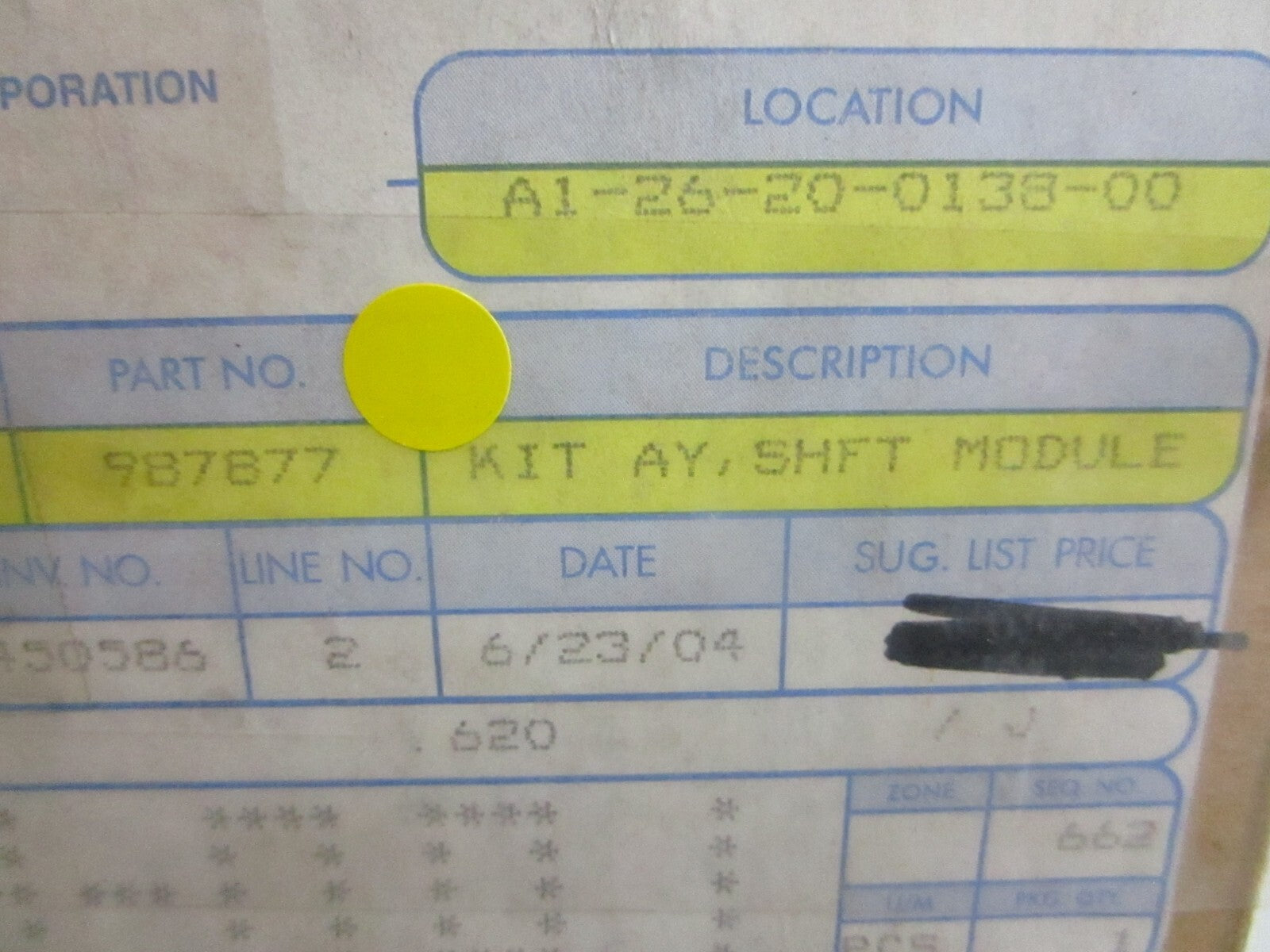 *NEW OEM* 0820 OMC Johnson Evinrude Shift Module Kit Ay 987877 0987877