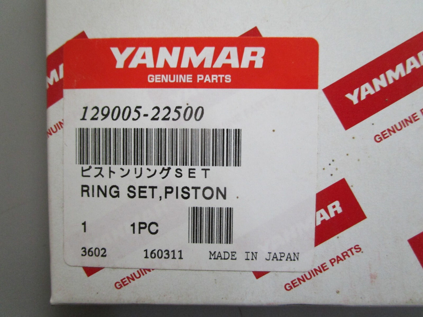 *NEW* 0820 Yanmar Piston Ring Set 129005-22500